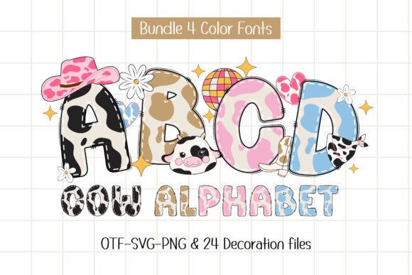 Cow Alphabet: Wild West Typography for Creative Projects