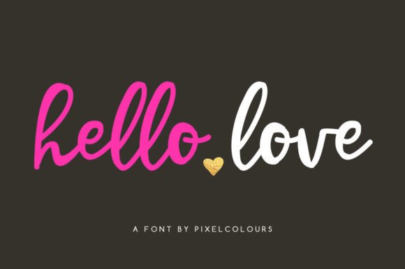 Hello Love: The Handwritten Script Font That Speaks Volumes