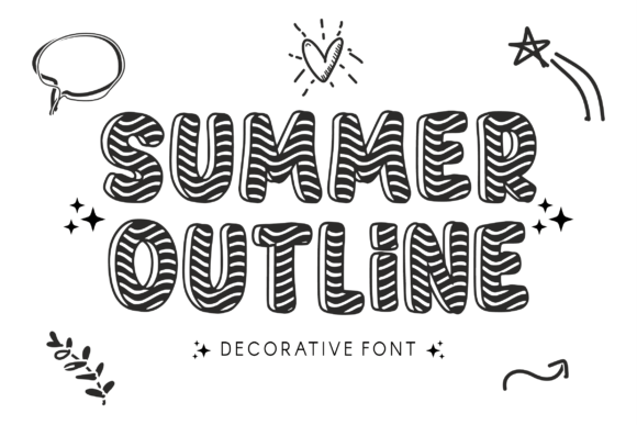Summer Outline Font – A Fresh Typography Pick for Creative Projects